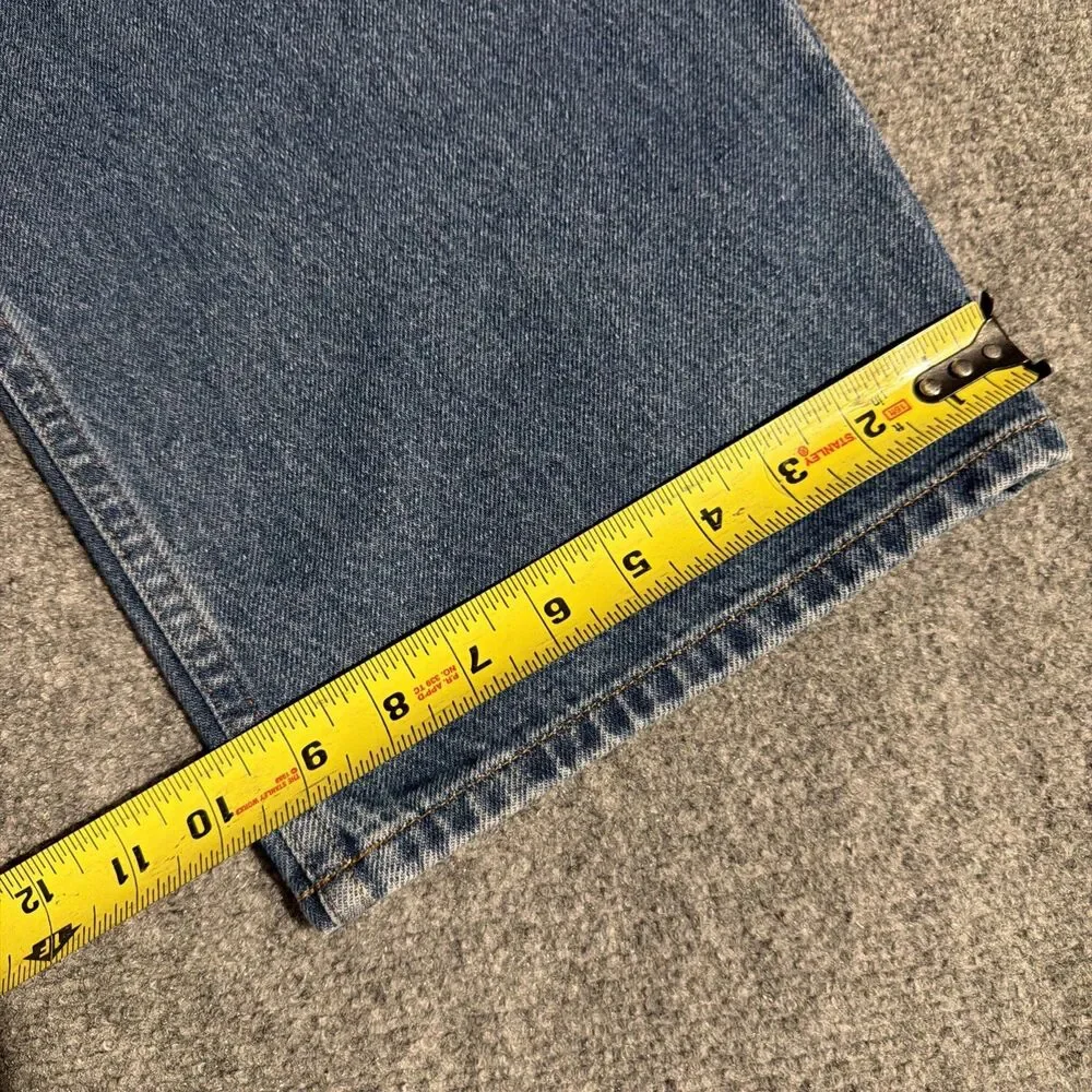 Vintage L.L. Bean Denim Jeans Mens Size 46x29 Blue Straight Cotton Made Mexico